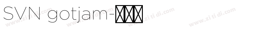 SVN gotjam字体转换